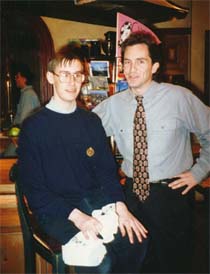No this is not Bill Haverchuck from Freaks & Geeks. It's me, with Jeff, after taping of "BackChat"